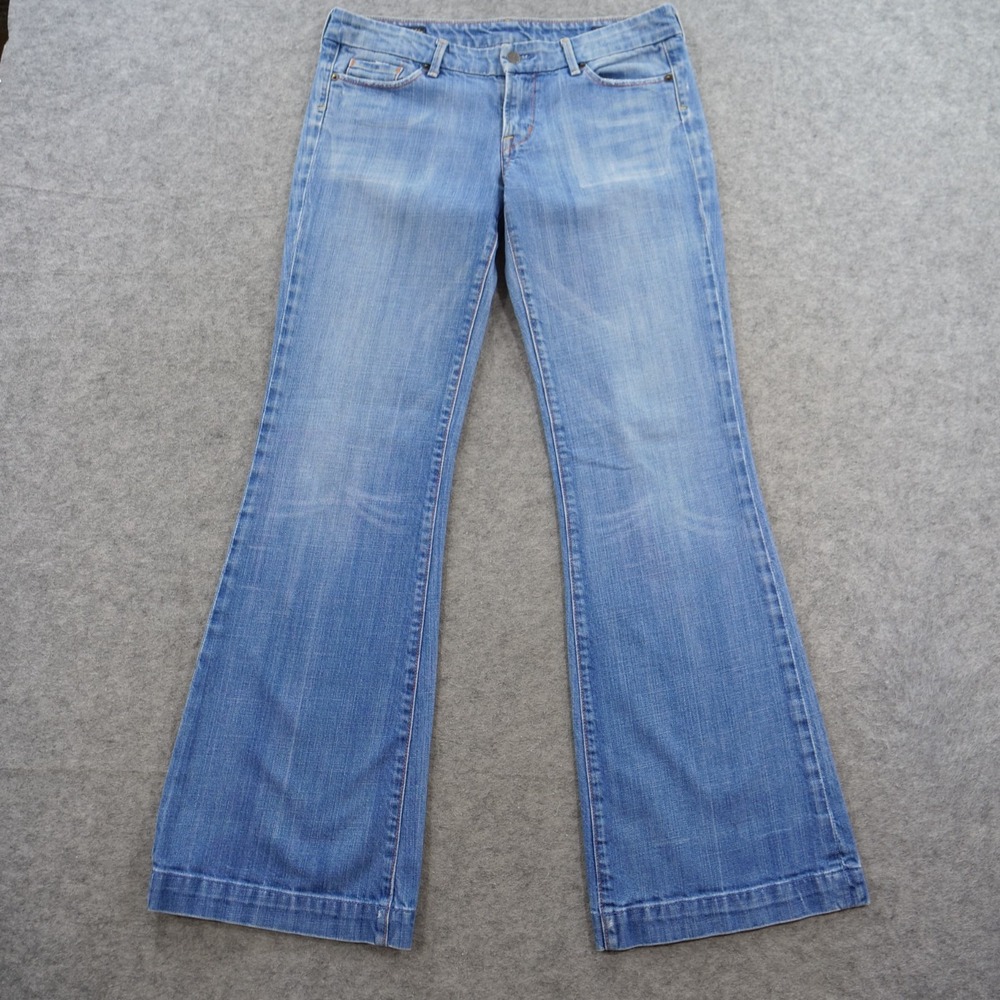 Citizens of Humanity Jeans Womens 30 Blue Faye 003 Low Waist Full Leg Denim